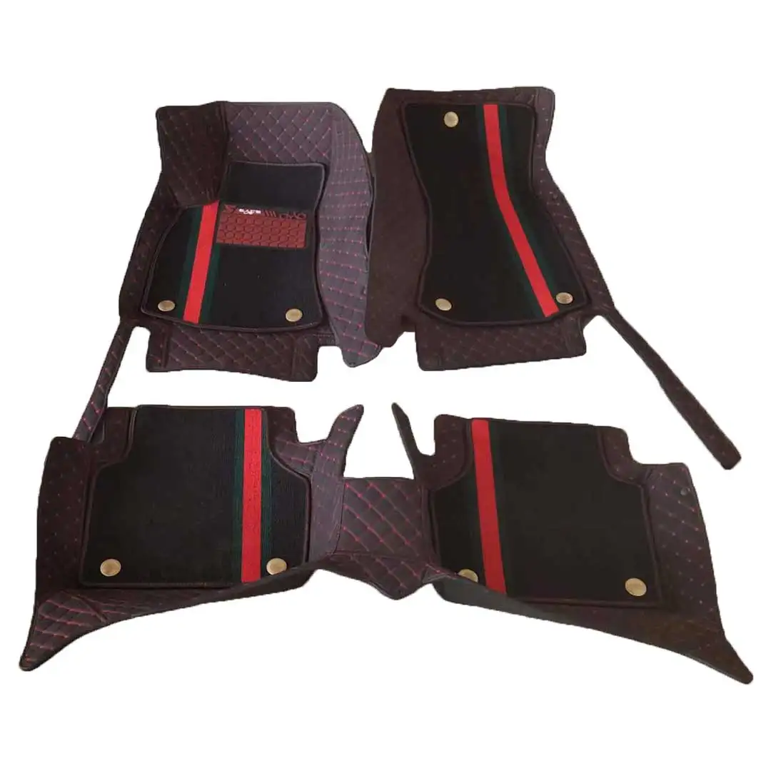 WING Factory Sale Full Set 5D 7D Anti Slip Waterproof Leather Custom Car Mat For Volkswagen/Toyota/Jeep/Gmc