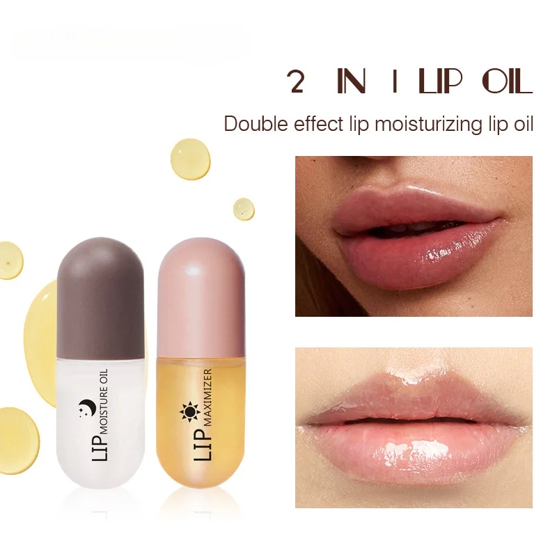 2 Pcs/set Plant Extract Moisturizing Repairing Plumping Lips Improving Lip Lines Ginger Mint Lip Balm