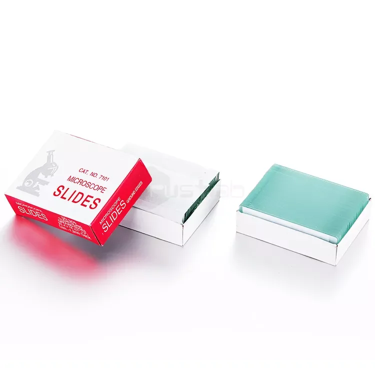 Lab Consurmables 7101 7105 Prepared Frosted  Glass Microscope Slides With  Storage Box Cover Glass