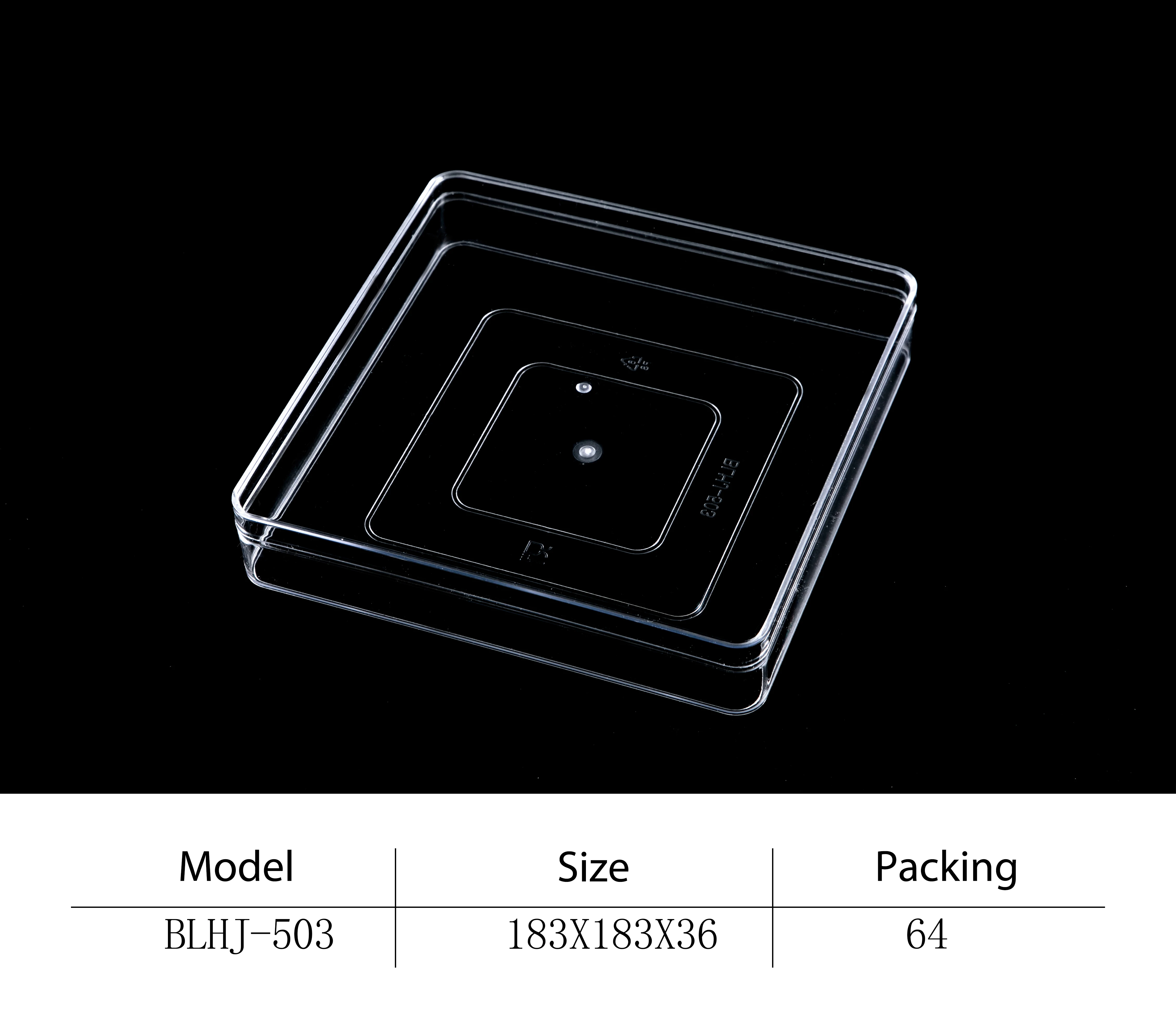Custom Logo Square Clear Plastic Containers Mousse Cup Tiramisu Dessert Pudding Box Cube Acrylic Cake Dessert Box For Gift