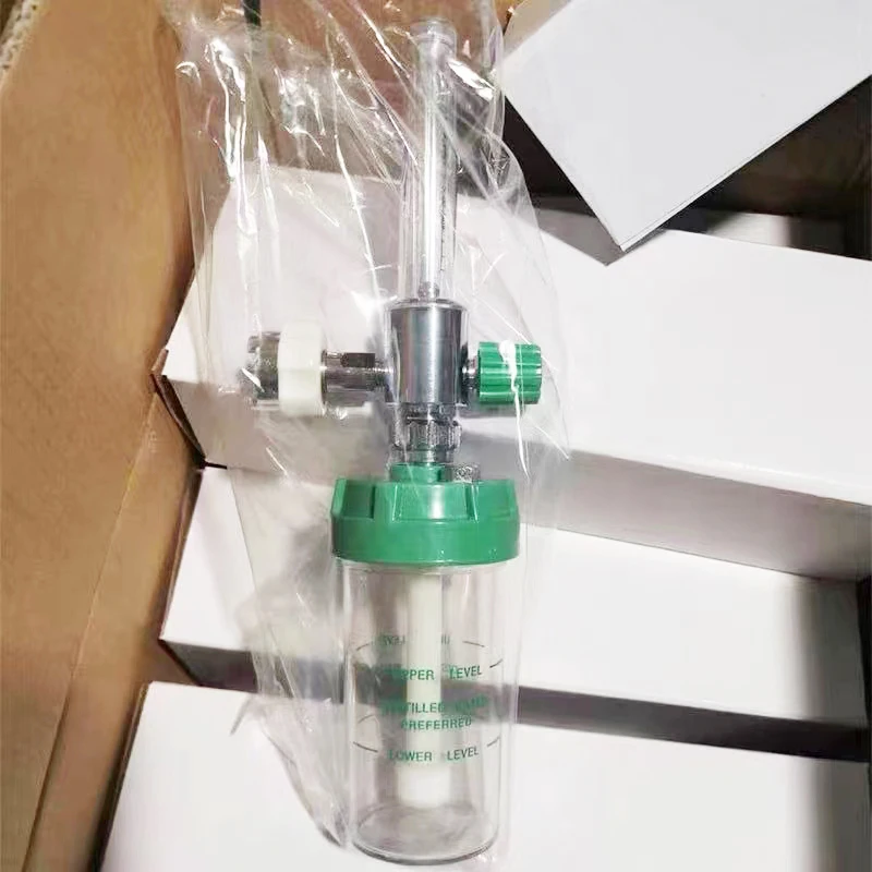 Hospital Gas Supply Unit  Medical Oxygen Regulator Flowmeter CE Wall Mounted Oxygen  Flowmeter with Humidifier