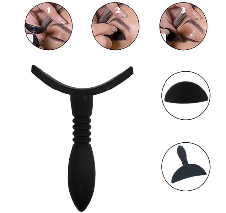 
Lazy Eyeshadow Stamp Crease with Clear Ball Handle, Silicone Eyeshadow Stamp Applicator, Lazy Eyes Makeup Cosmetic Draw Tool 
