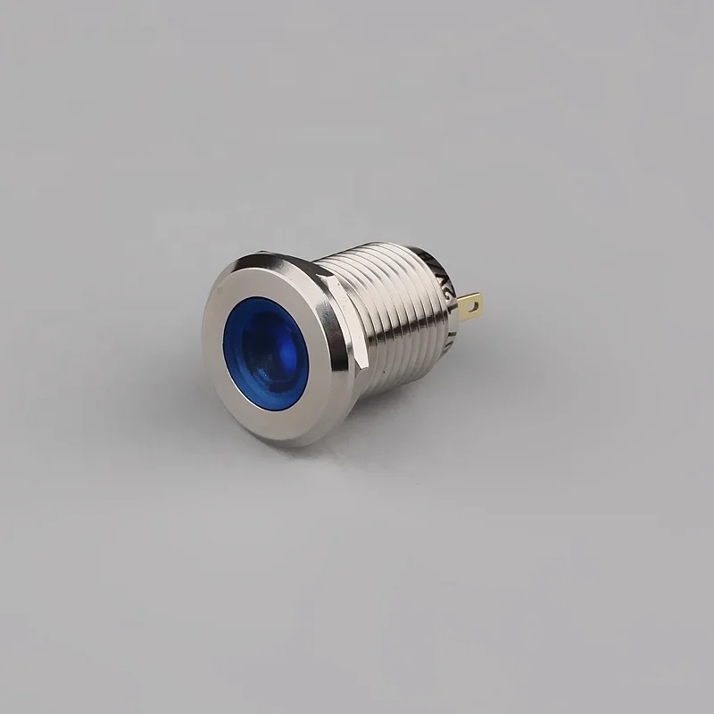 12-30mm Metal or Plastic DC 24v Waterproof LED Indicator Light