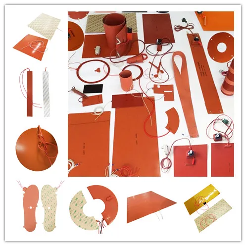 12 v.3.7v 24 v Silicone Rubber Heater