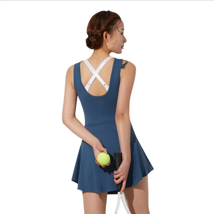 Glare U-shaped Halter Breathable And Quick-drying One-piece Yoga Suit Tennis Clothes