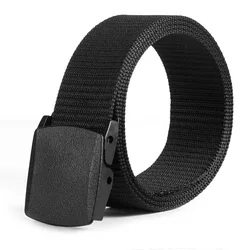 38mm Custom Men Nylon Webbing Belt with Plastic Buckle