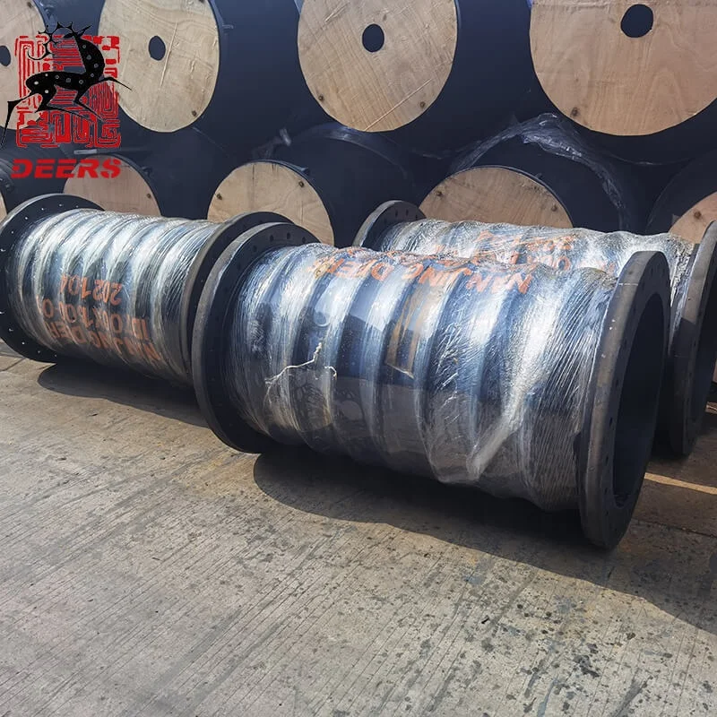 Deers Mud Slurry Tanker rubber expansion joint Suction Hose for Dredging