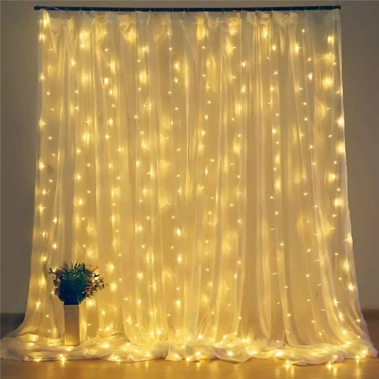 
DC5V Intelligent Party String Lamp Christmas LED Waterfall Light Curtain 