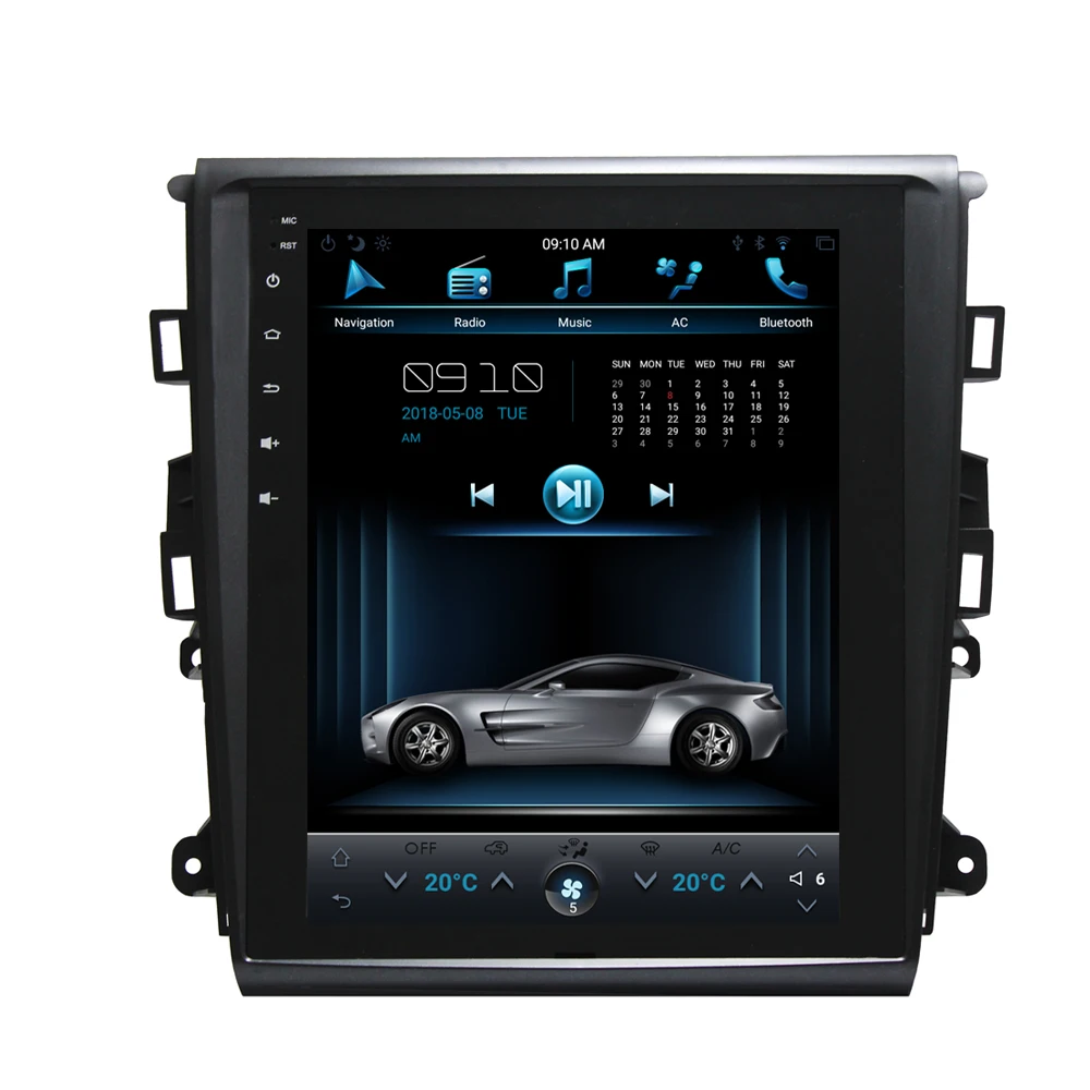 Вертикальная автомобильная аудиосистема Tesla style 10 4 дюйма для Ford Mondeo /Fusion dvd gps навигация с радио стерео мультимедиа