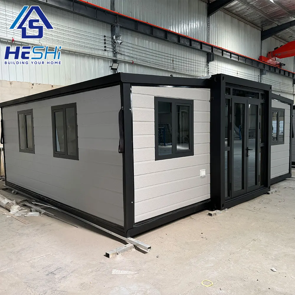 Large 40 Ft 20 Ft Prefab Modern Movable Expandable Container Home 3 Bedroom Prefabricated Villa Portable House