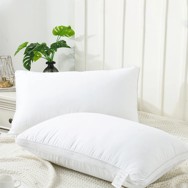 Soft Hotel Home 100 Polyester Fiber Cotton White Neck Pillow