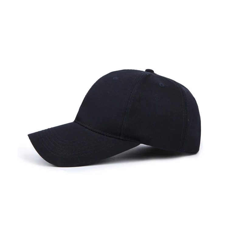 adjustable cotton blank hats manufacturer custom embroidered logo wholesale 6 panel fitted black baseball caps for