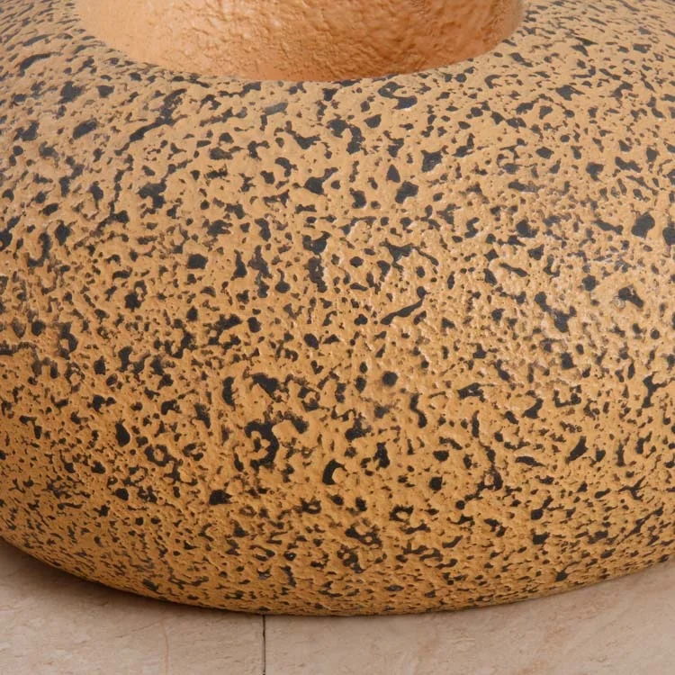 Decoration Home Hotel Green Garden Planter Natural Yellow Stone Floor Vases for Shopping Mall Decor