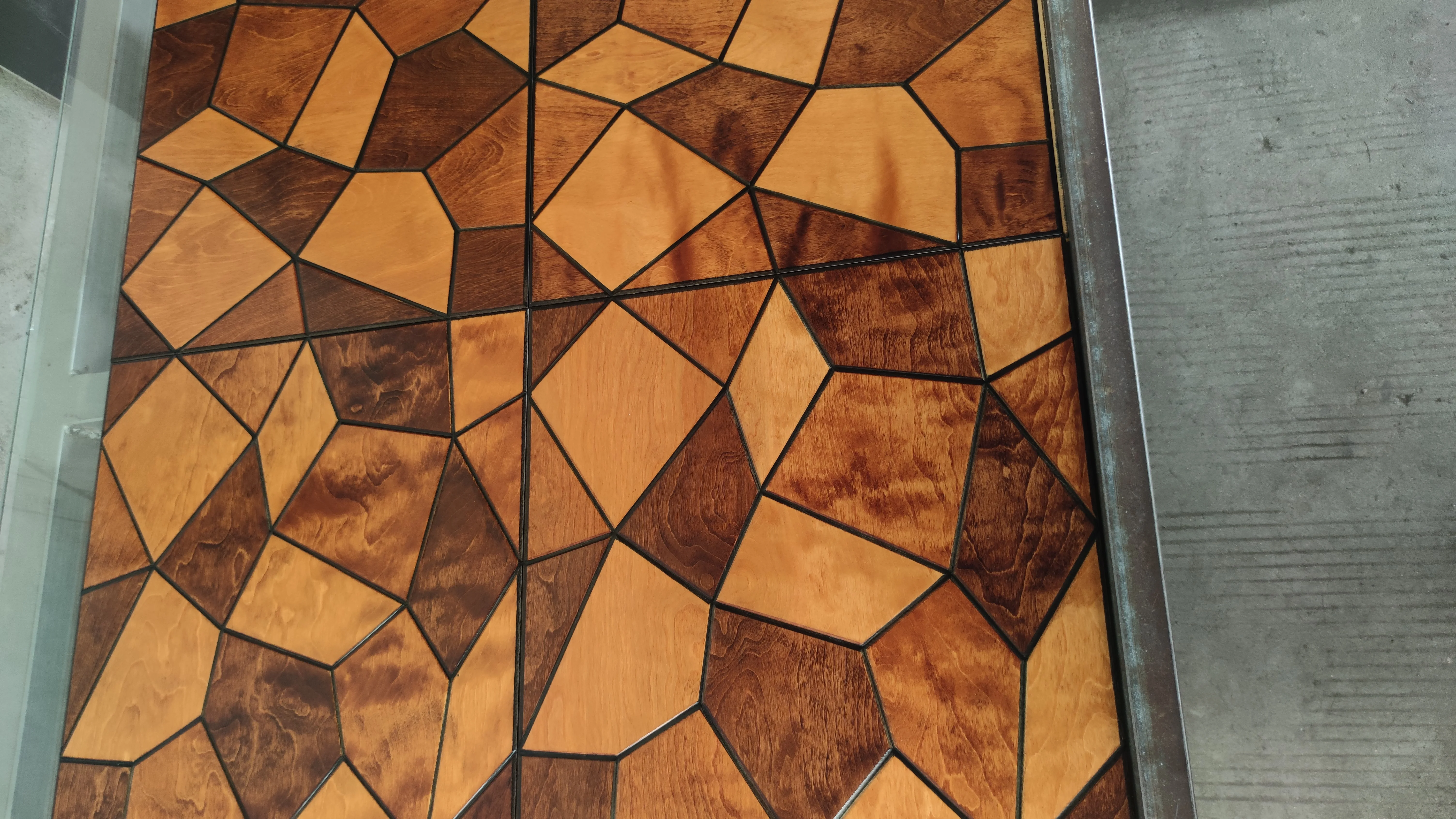 Natural Color Birch Wood Art Parquet Engineered Wood Flooring