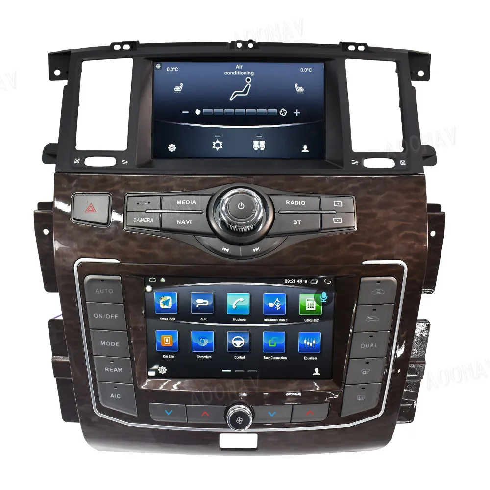 Car Radio For Nissan Patrol Y62 infiniti QX80 2010-2020 Android 13 Touch Screen Stereo Multimedia video Player GPS Navigation