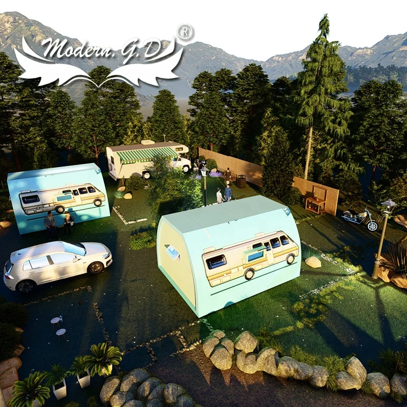 Moving house bubble Container Prefabricated building Assembly room Round the Circular mobile home