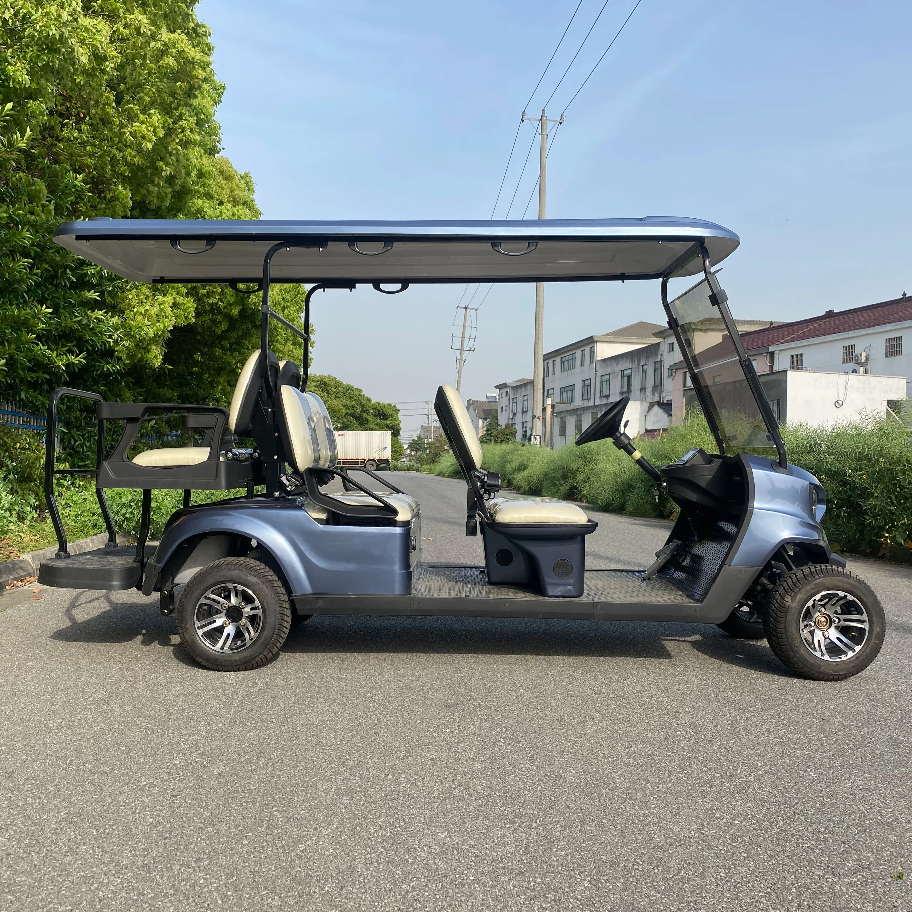 Electric club car golf car AW2044K 4 seats all facing forwards