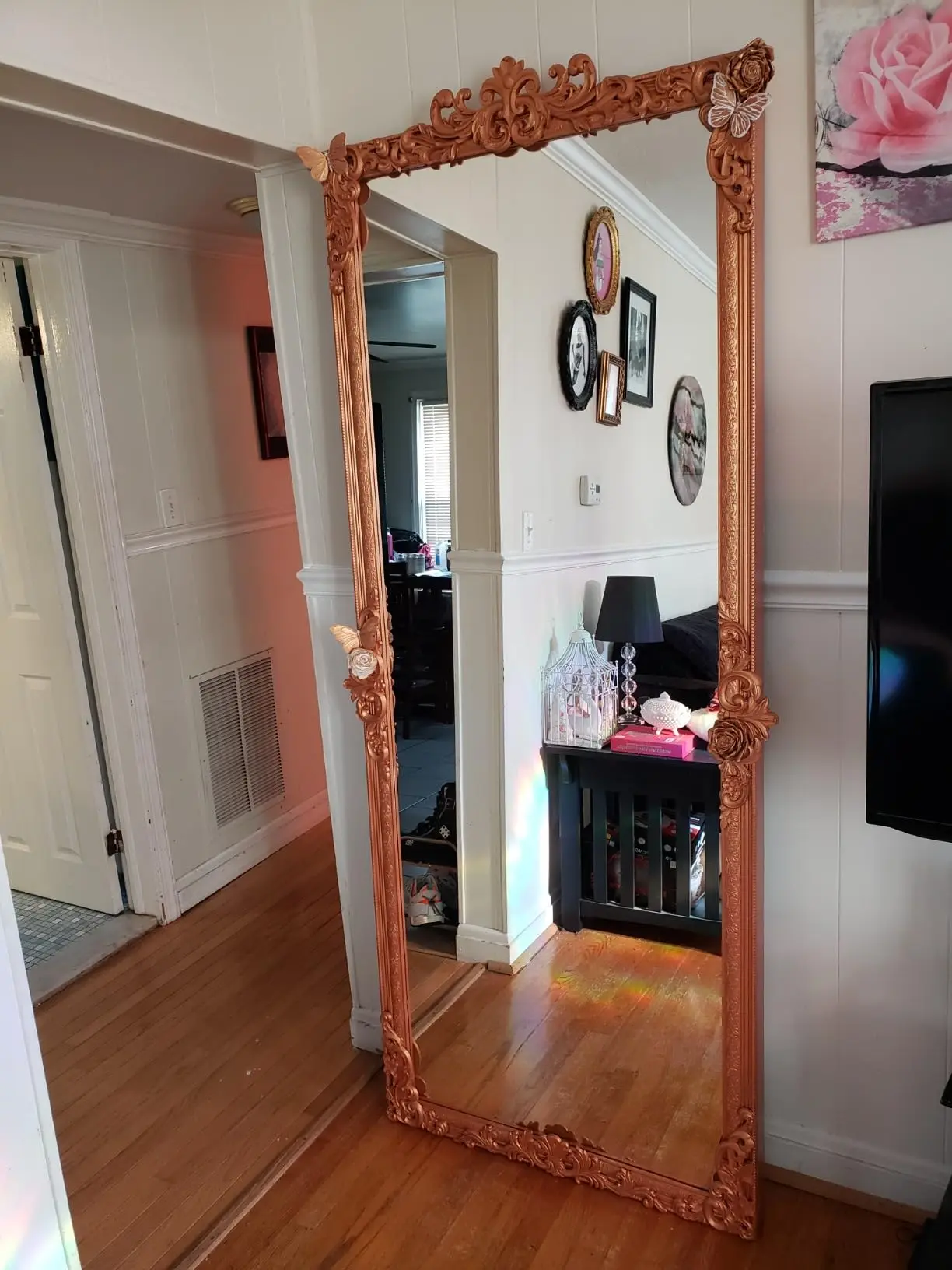 Wooden Decals Trim Molding Rosette Inlays for Door Wall Mantel Cabinet Door