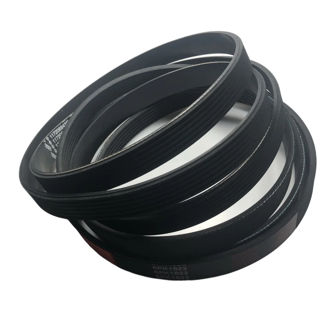 Ребристый ременной приводной ремень вентилятора автомобиля pk ремень OEM 11720-67A00 6PK725 с низким уровнем шума