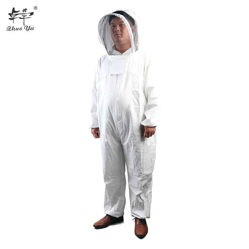 cotton beekeeping suits/brown or white color beekeeping clothing/beekeeper beekeeping wears