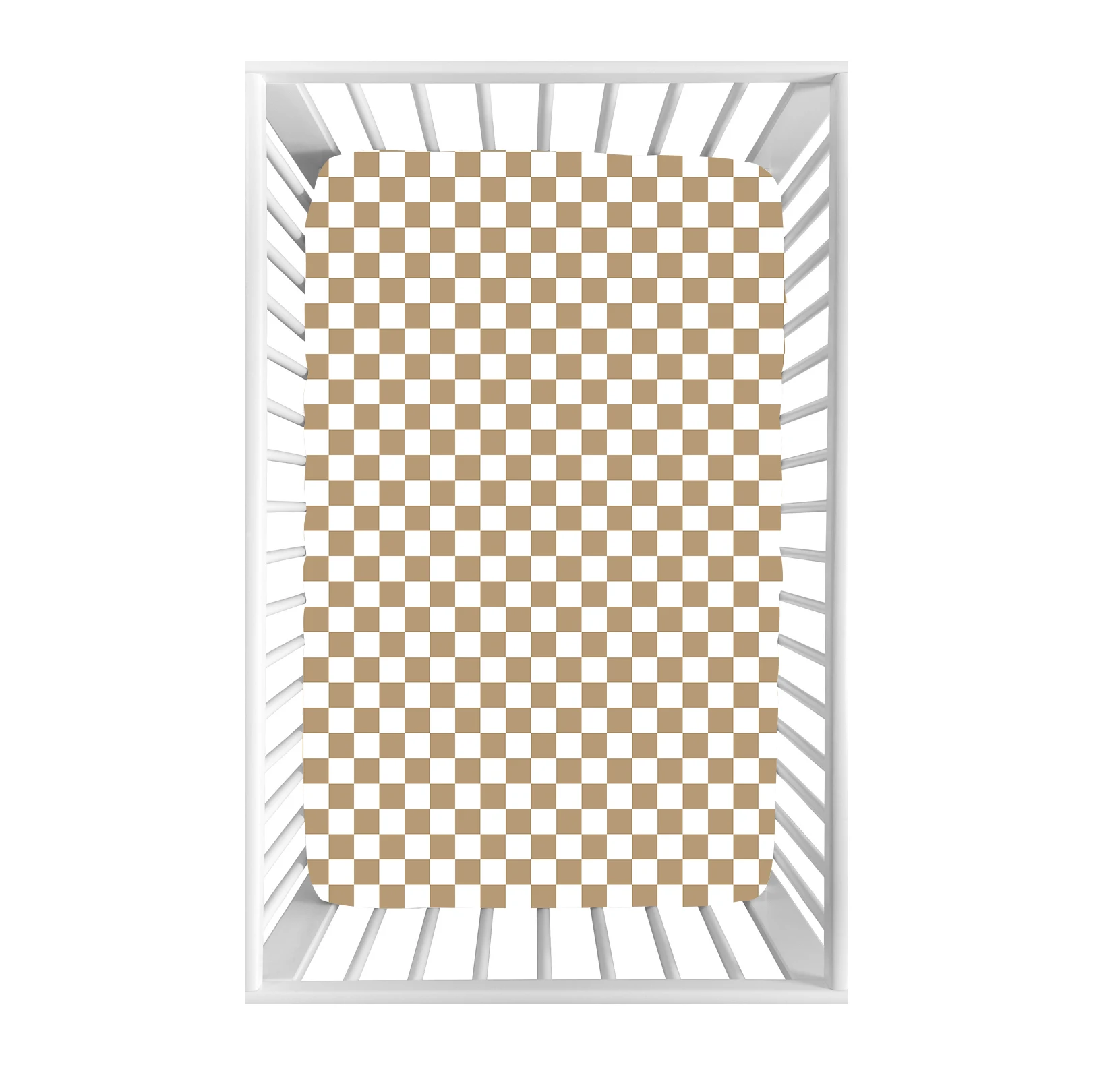 Qingli OEM Checkered Baby Crib Sheets Custom Soft Bamboo Baby Bedding Swaddle Blanket For Baby