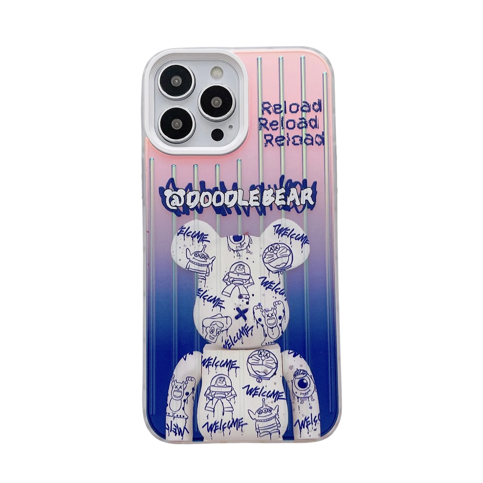 New Tendency Creative Robot 3 in 1 Cell Phone Cases Laser Luggage Mobile Phone Bags&Cases