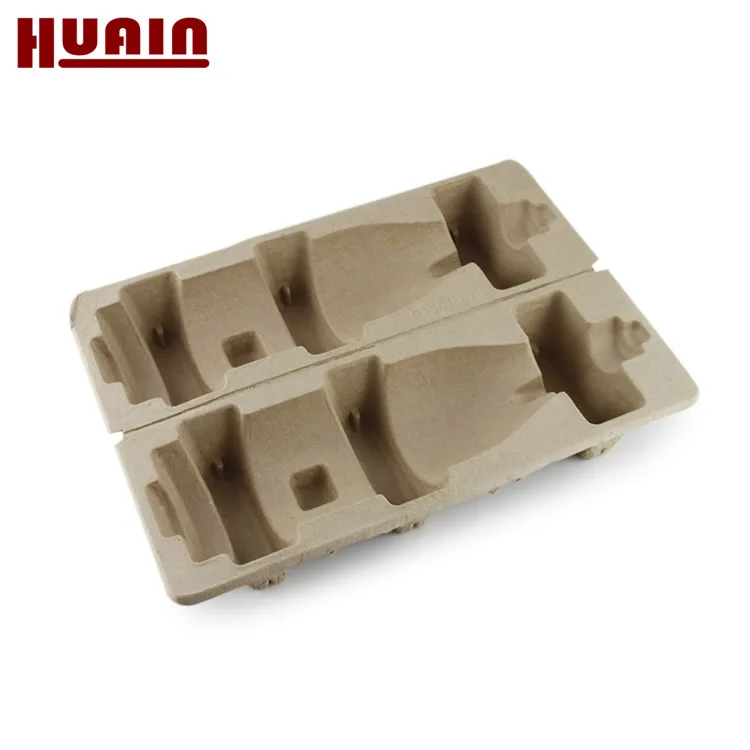 Corrugated pulp molded paper ECO friendly packaging Tray