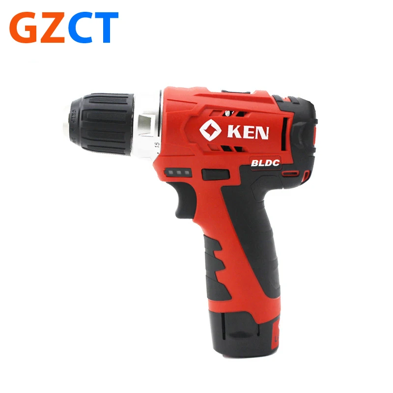 BL7212-20C Кен аккумуляторная батарея 12v питания отвертки ударная дрель стали 10 мм бесщеточный электрическая