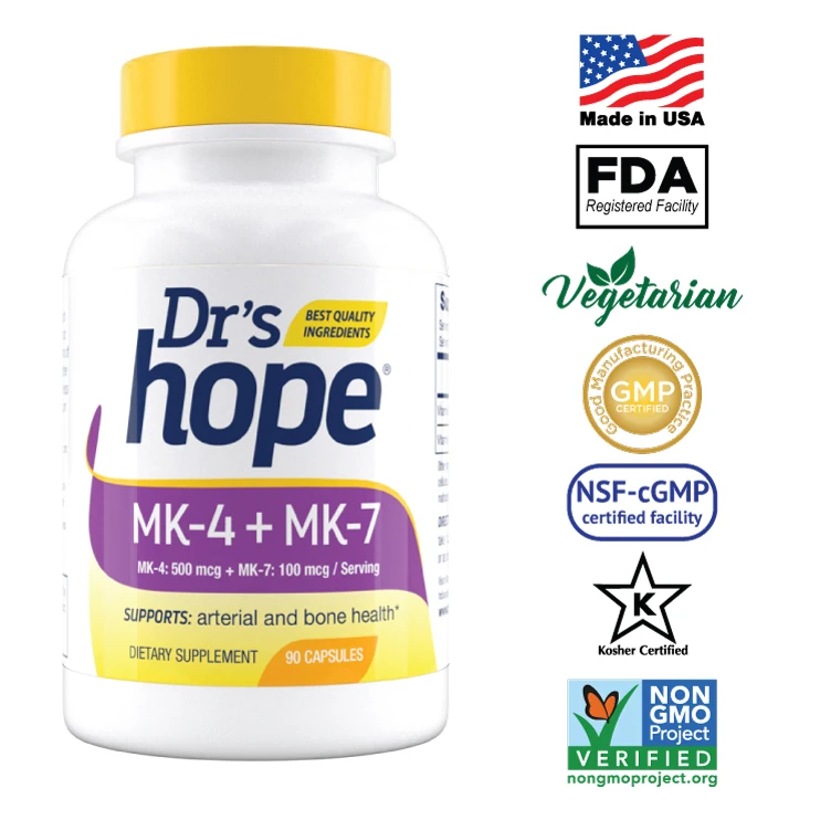
MK4 + MK7 Vitamin K2 dietary supplement 