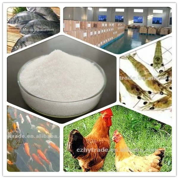 Корм для рыб Аттрактант бетаина гидрохлорид 98% мин с украшением в виде кристаллов