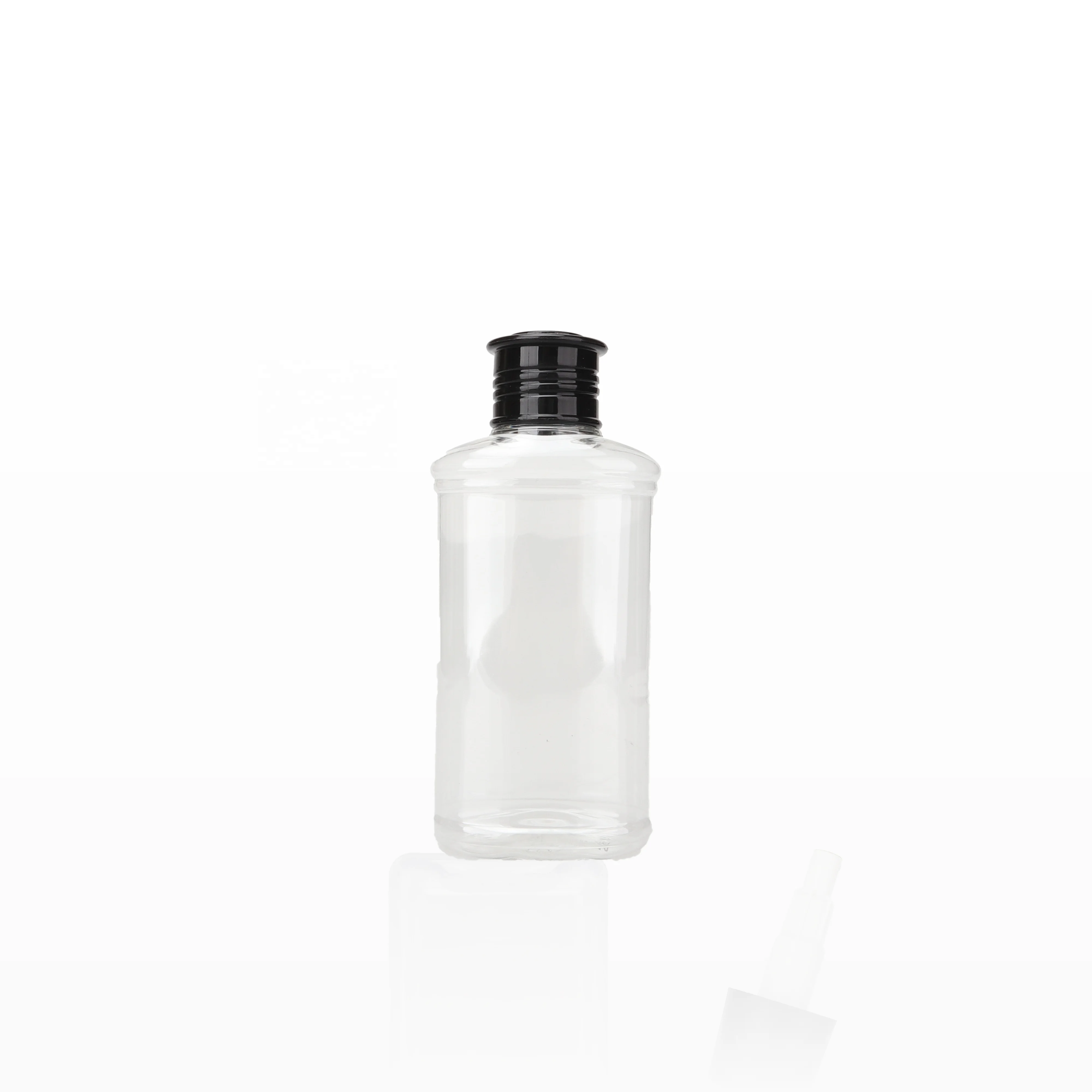 Recycled Cosmetic Packaging PE PET Bottles for Body Lotion PCR Plastic Resin 100ml 500ml 750ml Soft Round Clear Shampoo Bottles
