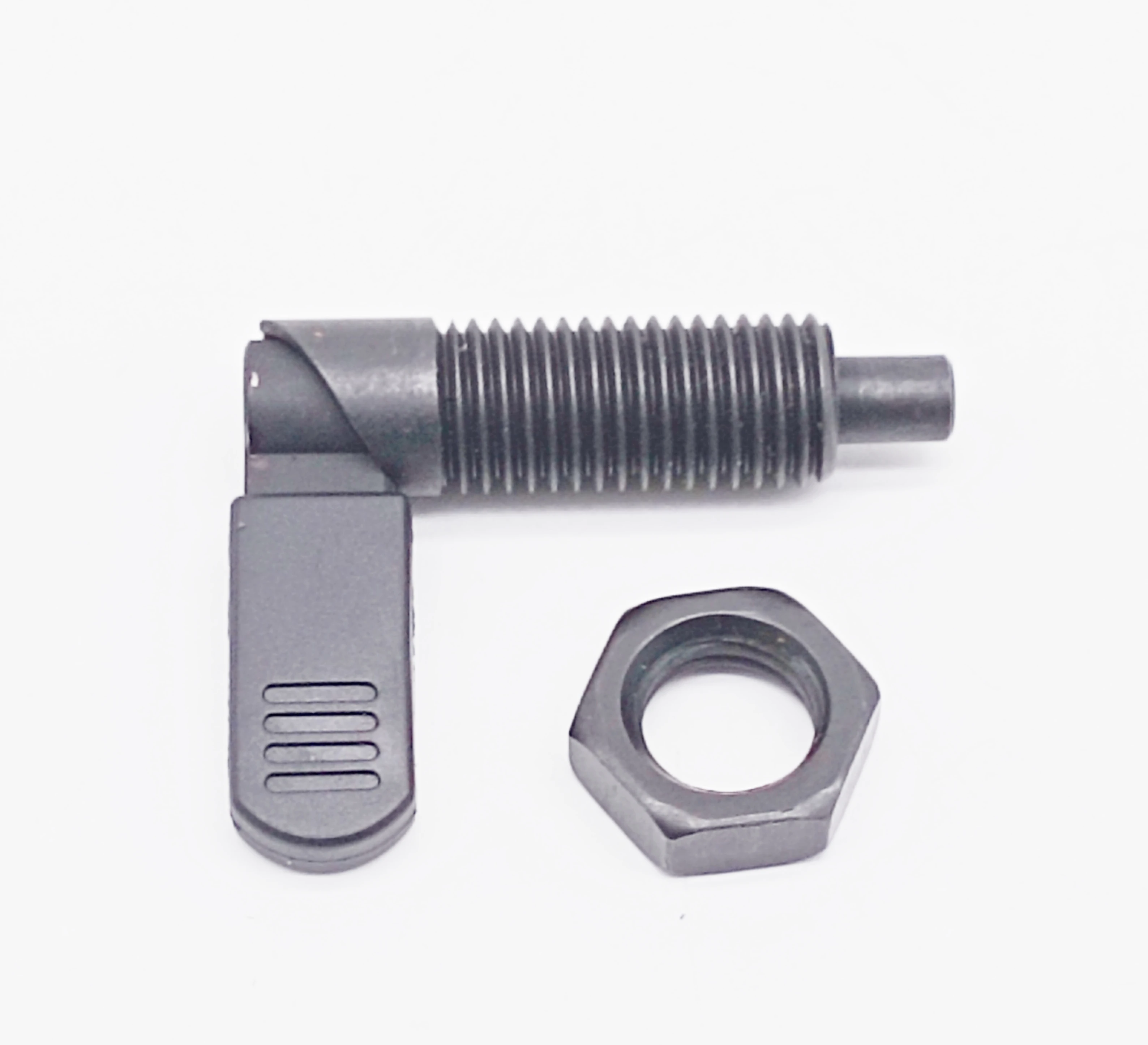 SANGONG L Handle Retractable  Matte Black Stainless Spring Plunger