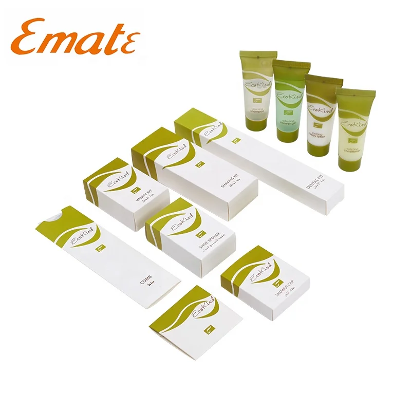 Экологически чистый набор принадлежностей для отеля