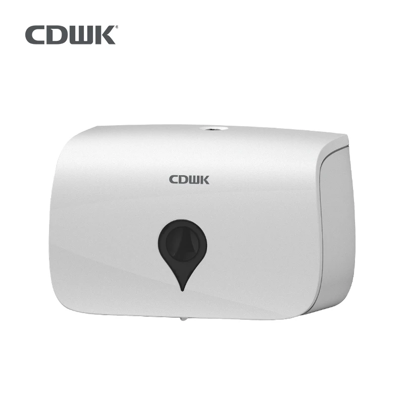 CDWK tissue holder standing toilet paper holder bathroom with phone shelf