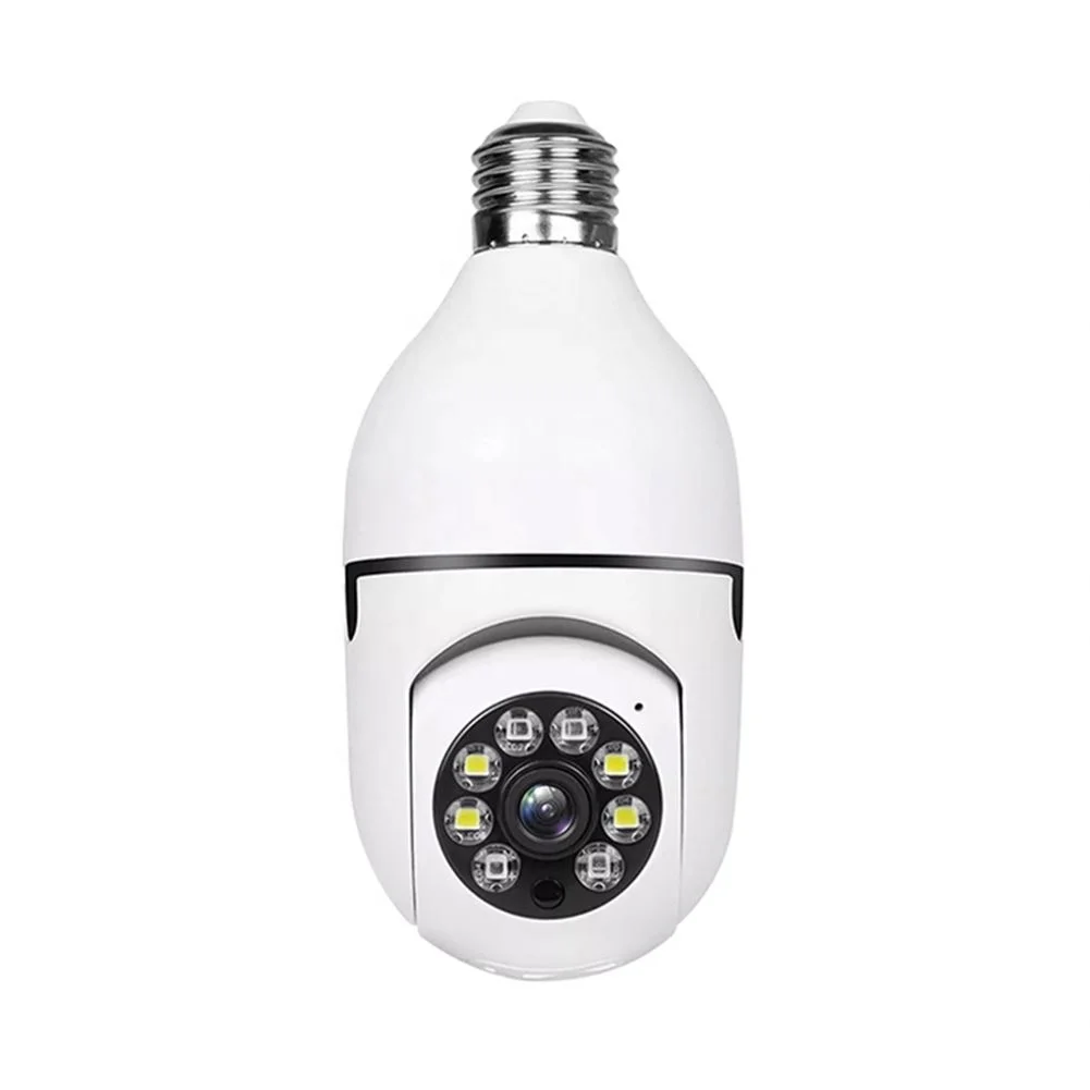 Shingel Color Night Vision Wireless Wifi Camera Smart Security Camera 1080P 360 Rotate Wifi IP PTZ Light Bulb Camera For Outdoor