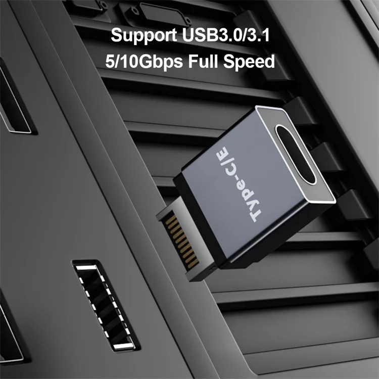 USB 3.1 Front Panel Header Type E to USB C Type C Expansion Cable Adapter Connector for Desktop Computer Motherboard Plug