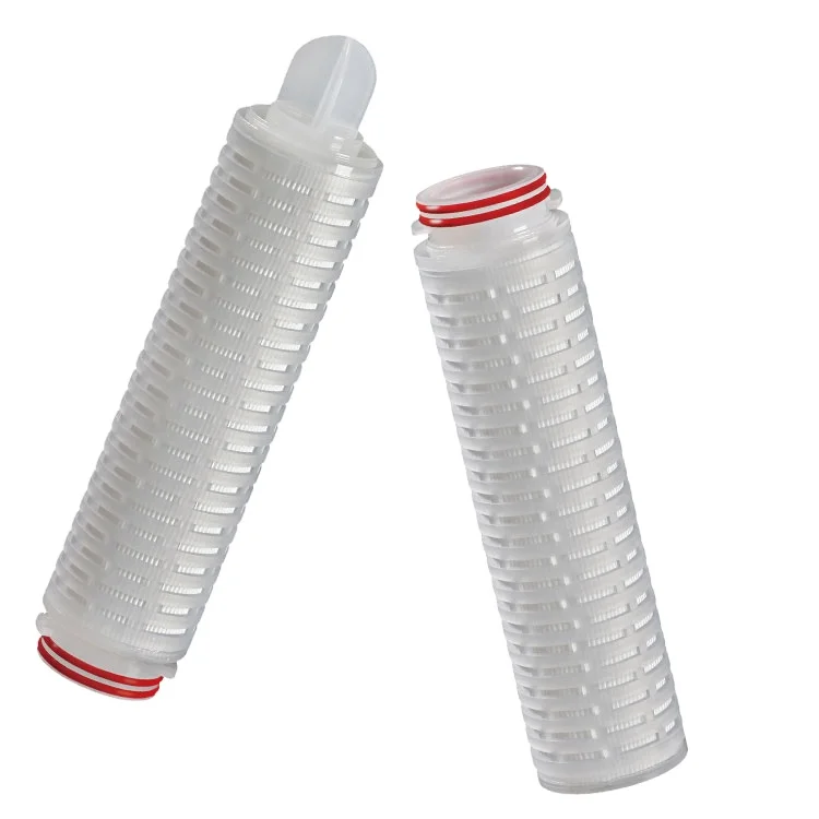 High temperature resistance 0.1 um PTFE/glass fiber membrane lab water filter pleated water treatment filters for laboratory