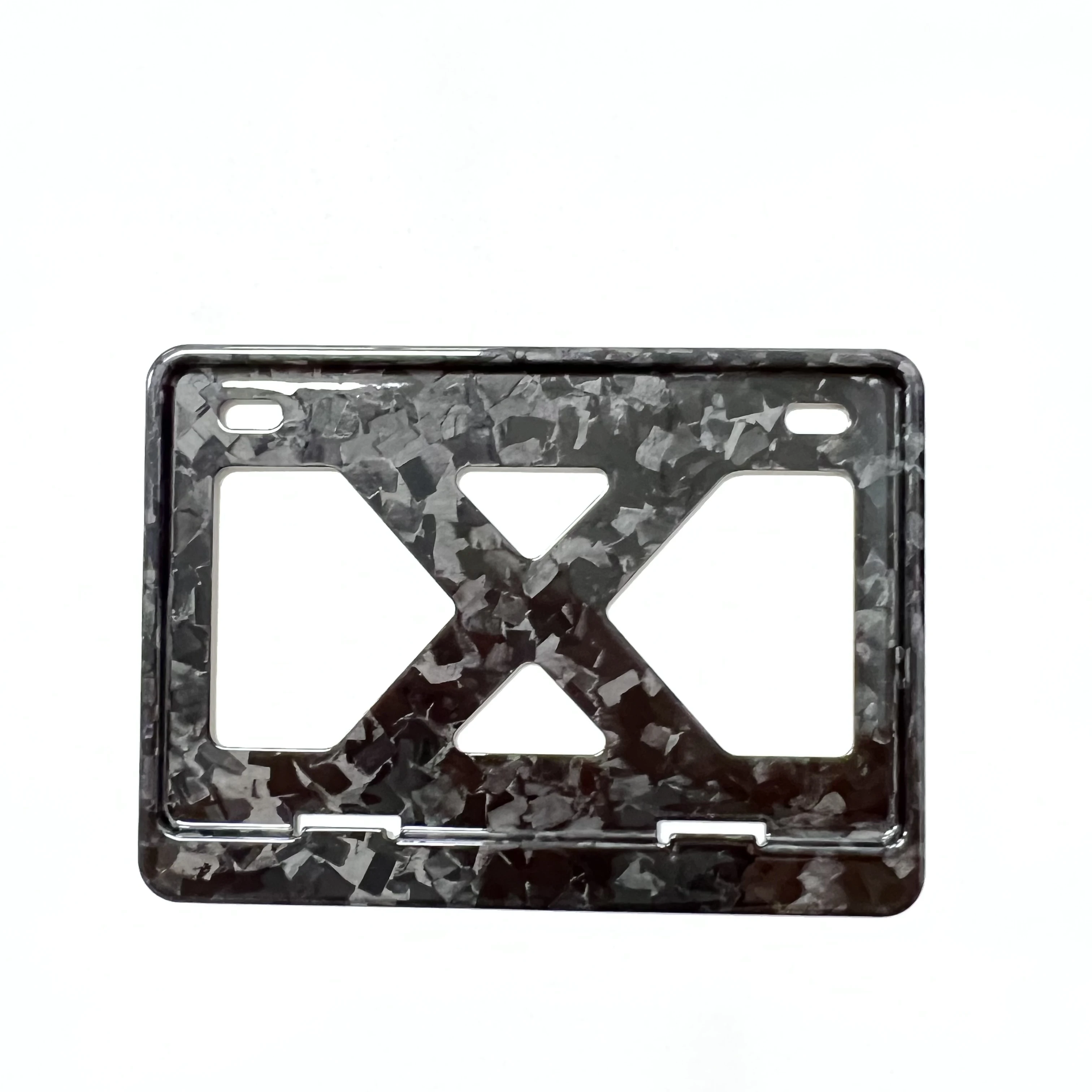 Углеродное волокно держатель номерного знака мотоцикла 3K twel кованый углеродный автомобильный номерной знак