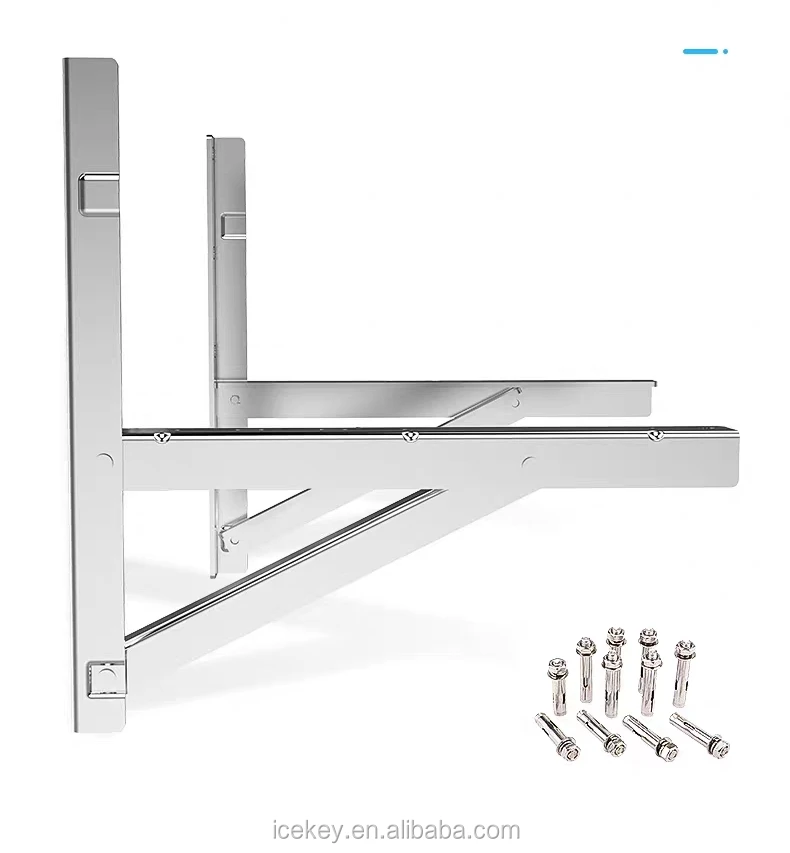 AC bracket HVAC Wall AC support split mounting angle folding AC Bracket for air conditioner outdoor support