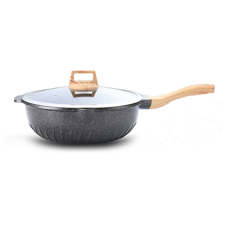2021 Big Sale Household Wok Induction Cooker Gas Cooker Non-stick Frying Pan