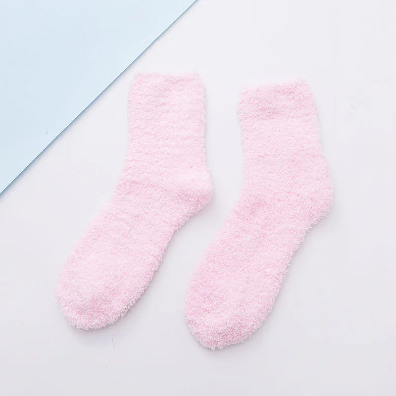Winter Autumn Ladies Thickened Microfiber Cozy Fluffy Fuzzy Socks For Women