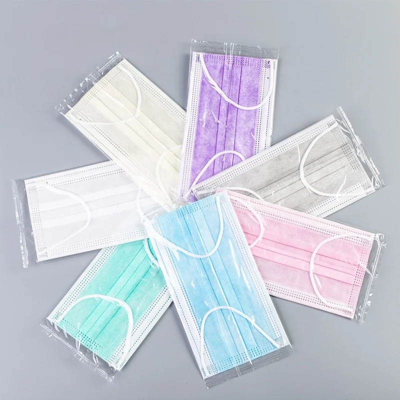 Custom Fashion Face Mask OEM Surgical Disposable Earloop 3ply Non Woven Protective Medical Mask