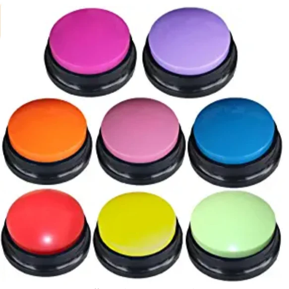 pet recordable buttons and mat for dogs  sound box recordable talking button cat voice training recorder