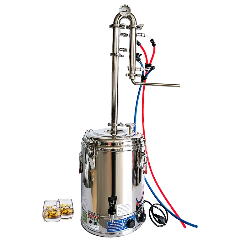 98L Household electric still stainless steel hollow tower column brewing equipment alcohol production equipment Spirit distiller