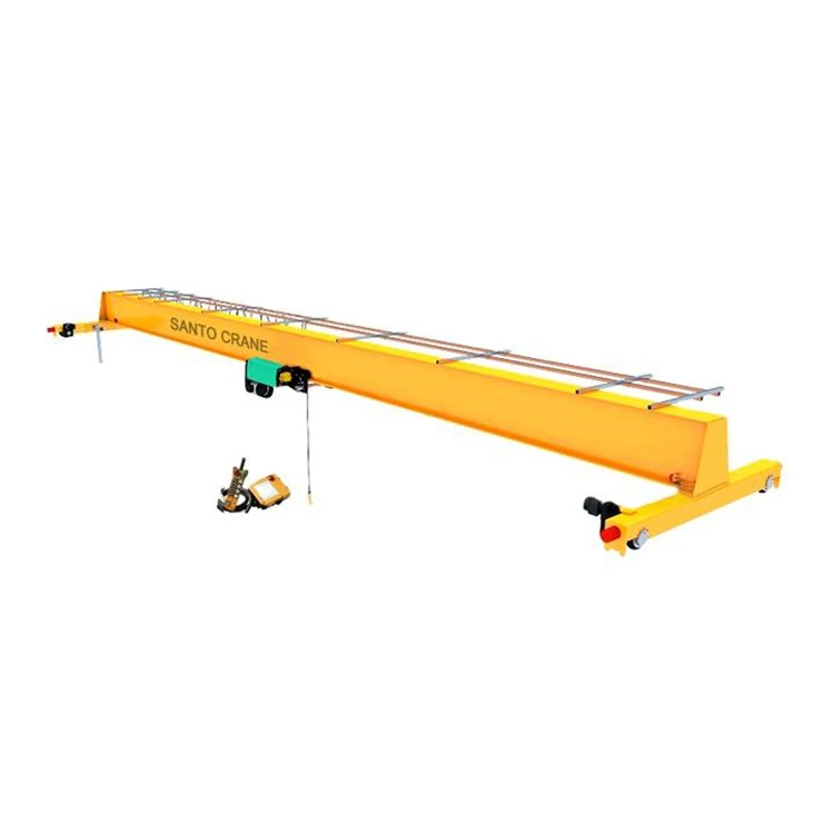Overhead Crane Remote Controls Single Girder Bridge Crane 2 Ton 5 Ton 10 Ton 15 Ton 20 Ton With Trolley System