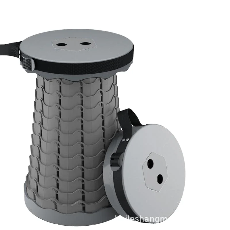 Amazon Hot Selling Plastic Adjustable Retractable Outdoor Convenient Stool Pure Color Folding Camping Fish Telescopic Stool