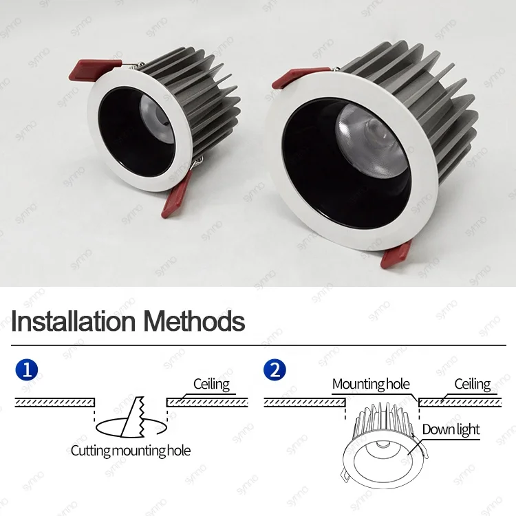 Waterproof IP65 Spotlight Showroom Home Living Room Bedroom Office Aluminum 8w 10w 20w 30w 40w COB Spot Light LED Downlights