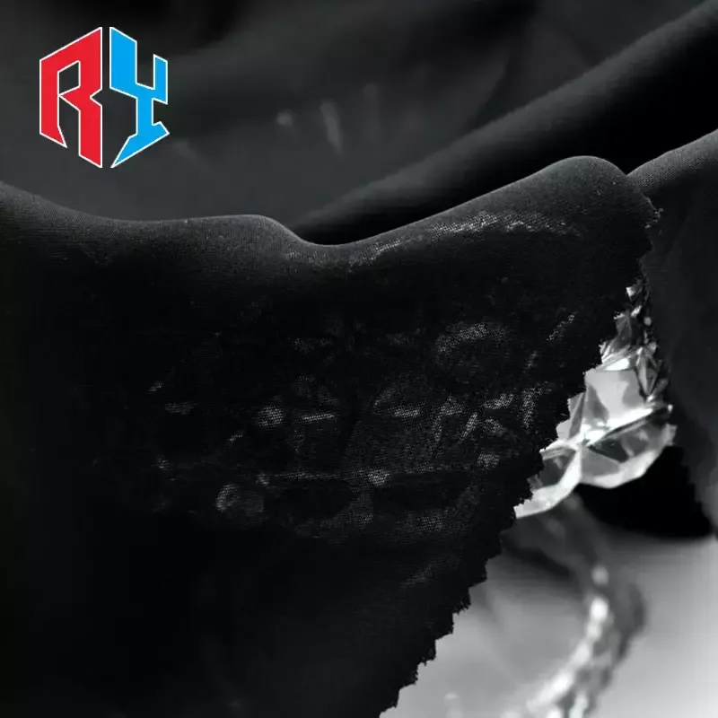 2024 hot sale 67/68 inch 100 polyester black nida fabric for Fashion Muslim Women dress abaya fabric
