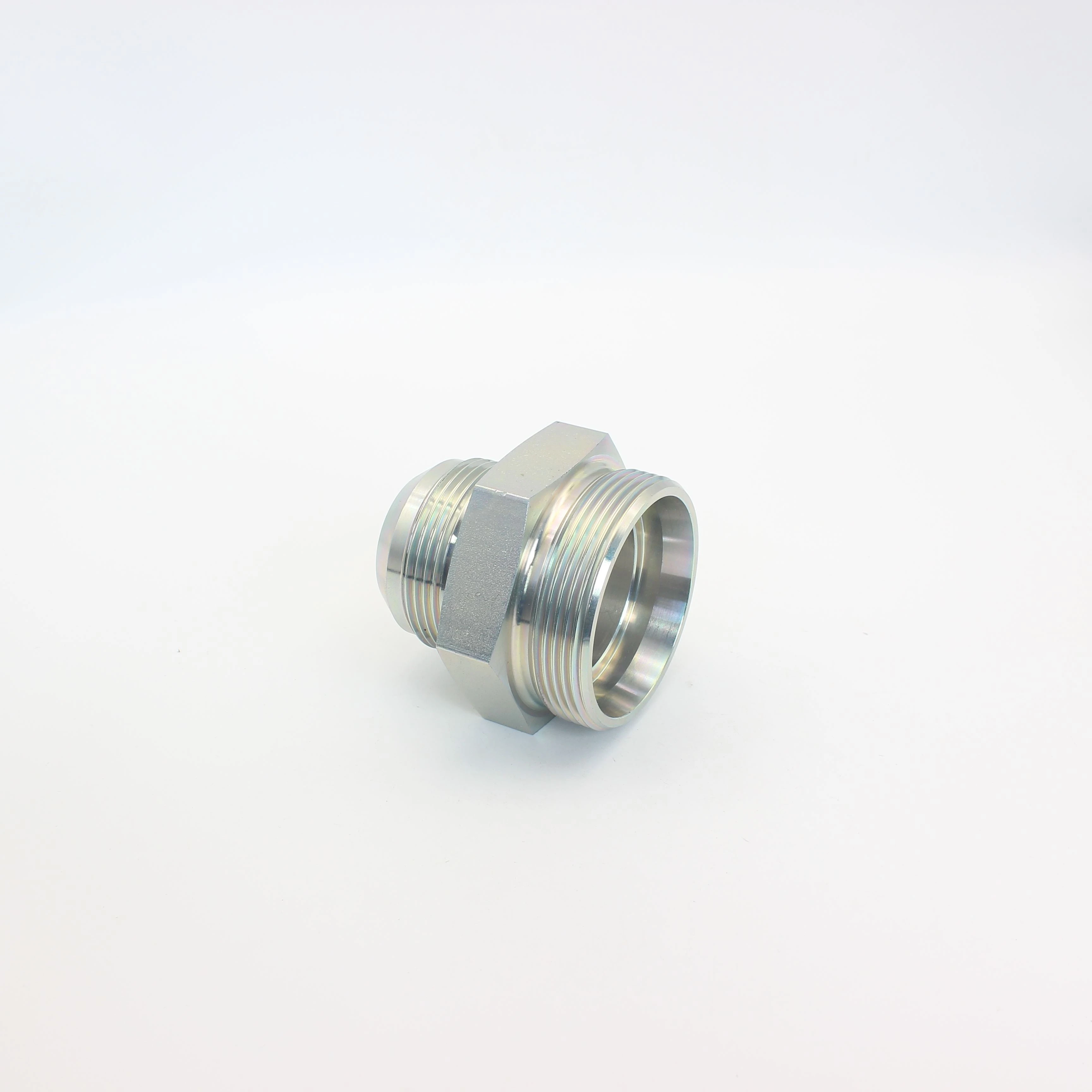 Wholesale Price Stainless Steel Jic Male 74 Degree Cone and Metric 24 cone L /S Male  Carbon Steel Hydraulic Hose Fitting