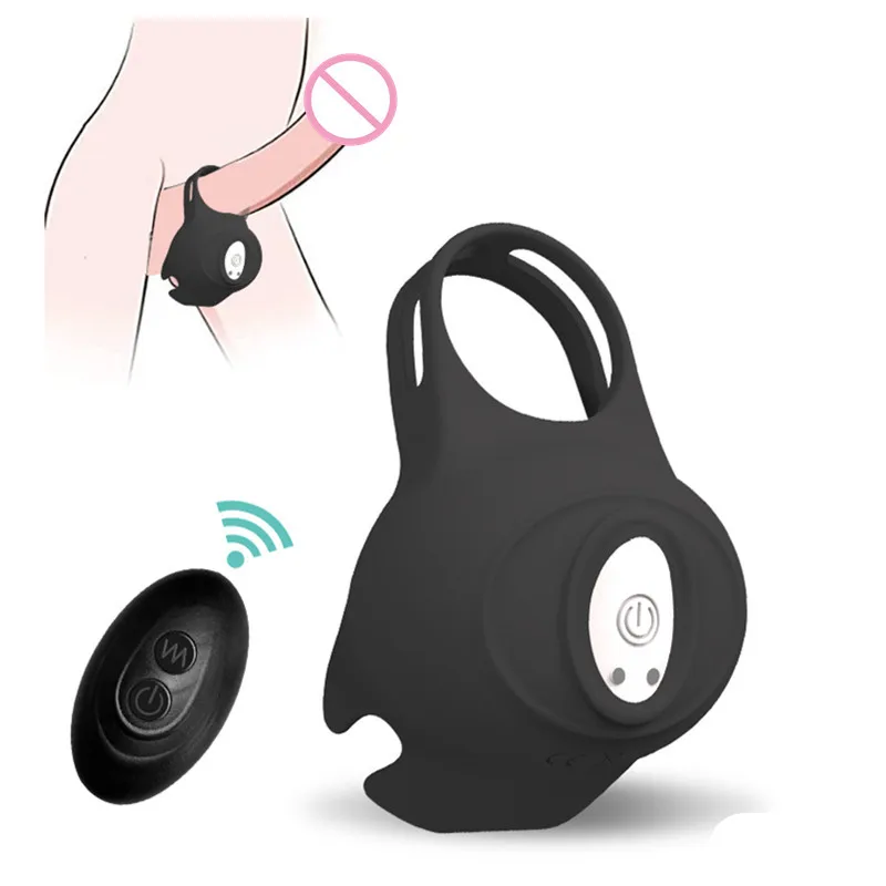 Silicone Scrotum Sex Massager Wireless vibrating cock ring for men sex toy penis ring vibrator for man male masturbation